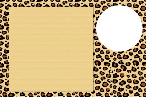 cheetah print invitation template free.